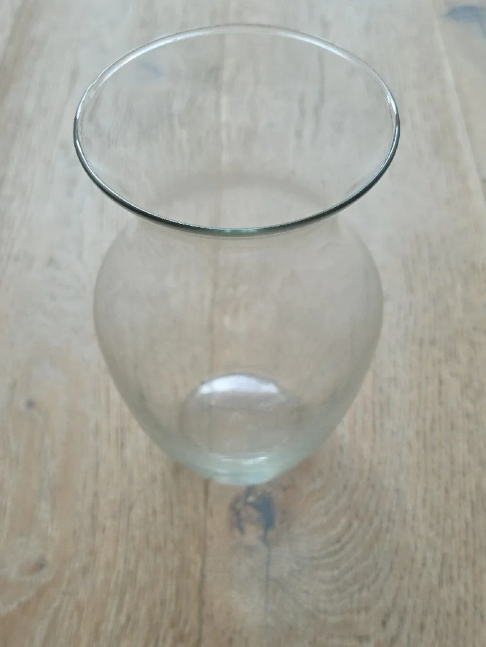 Clear Glass Bulb Vase - Elegant Home Accent